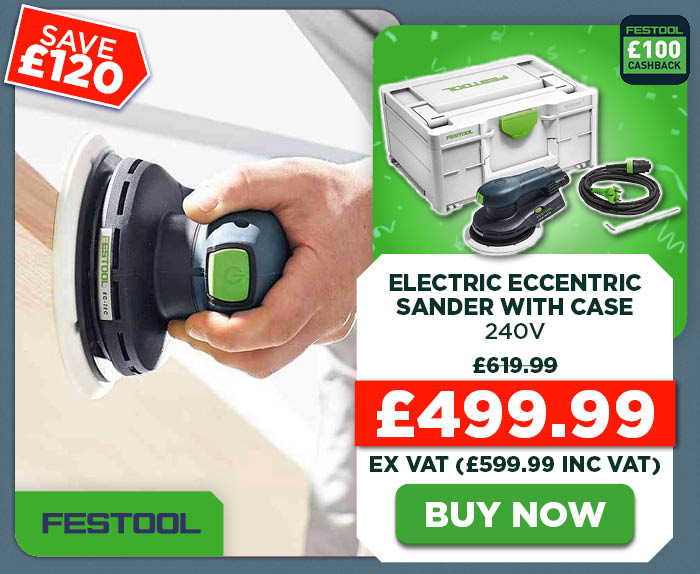 Festool ETS EC150/5 EQ-Plus Electric Eccentric Sander with Case – 240V