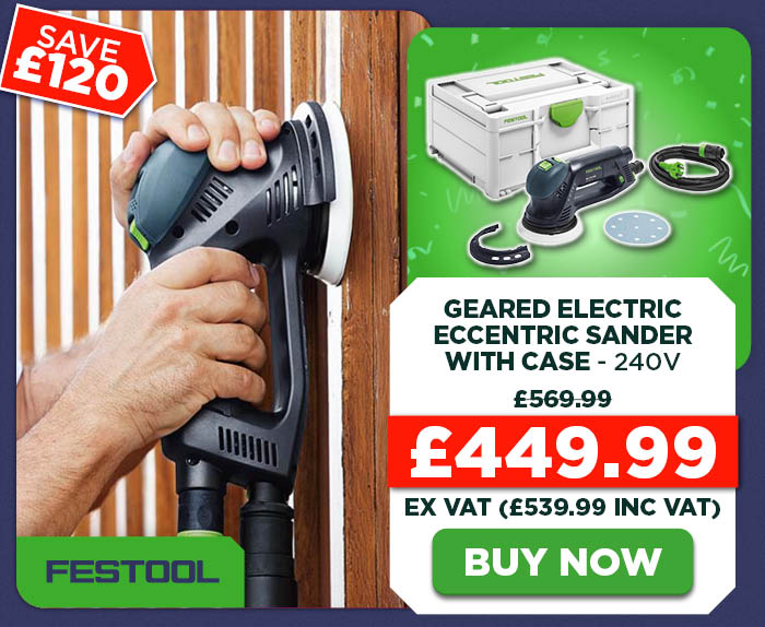 Festool ROTEX RO 125 FEQ-Plus Geared Electric Eccentric Sander with Case - 240V
