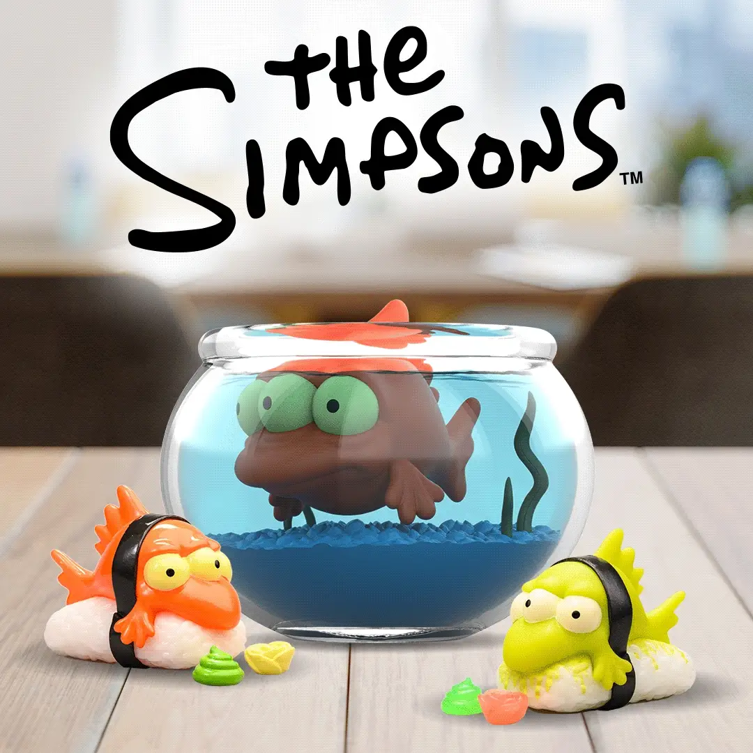 Image of The Simpsons - Blinky in Fish Bowl 5.5” Vinyl Art Figure