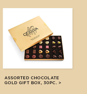Assorted Chocolate Gold Gift Box, 30pc.