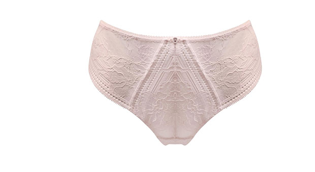 Taylor Lace Midi Brazilian Brief - Soft Pink