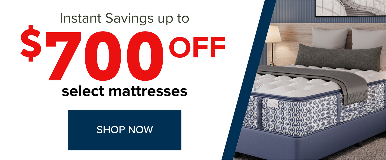 Mattress Savings Stripe July Theme