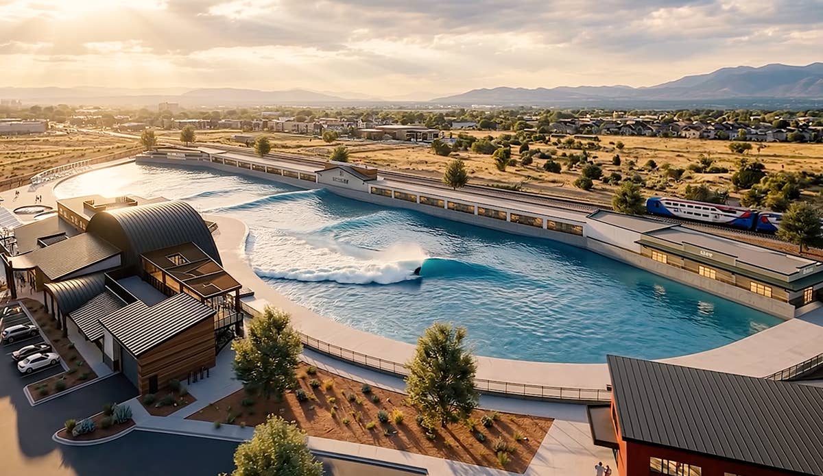 Utah surf facility mockup