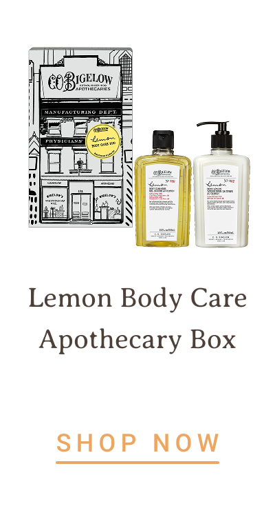 Lemon Body Care Duo Apothecary Box | SHOP NOW