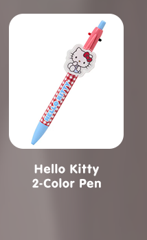 Hello Kitty 2-Color Gingham Retractable Pen