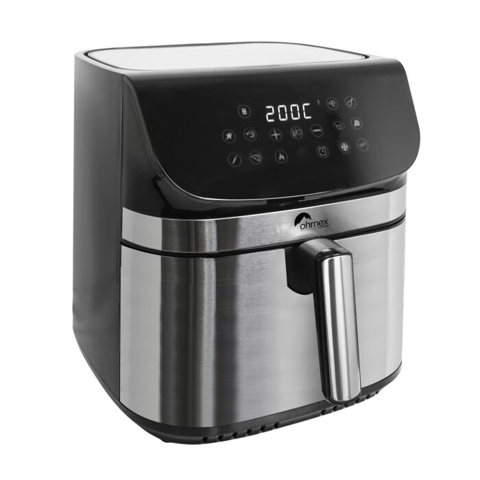 Ohmex Heissluftfritteuse AirPro 9L, 8 Funktionen , schwarz
