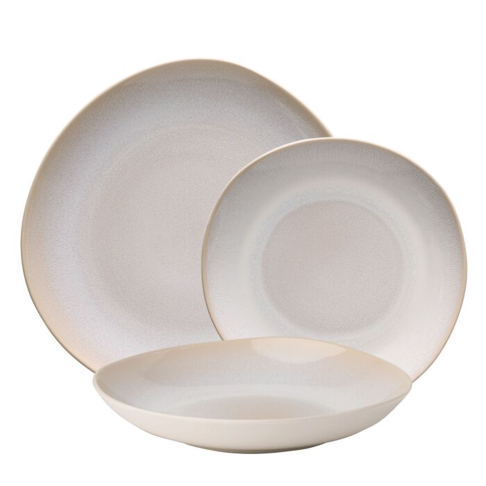 Sola Geschirrset «Elements North Organic», 12-teilig, 4 Personen , beige