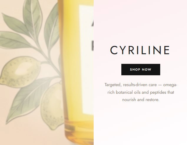Targeted, results-driven care — omega-rich botanical oils and peptides that nourish and restore.