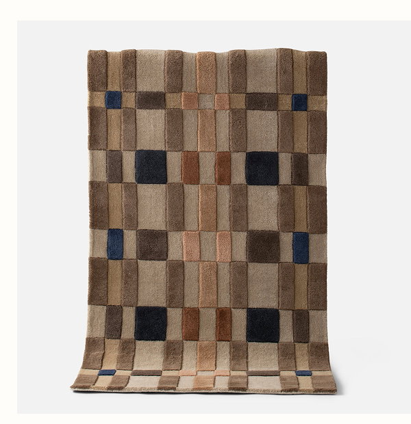 Campus Plaid Wool Rug
