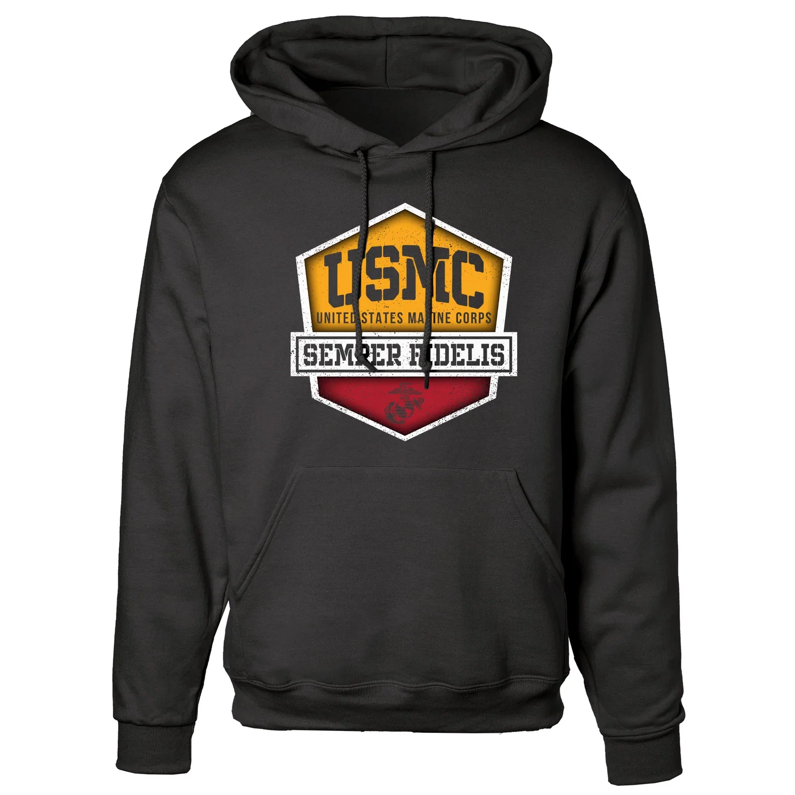 Image of USMC Hexagon Badge Hoodie