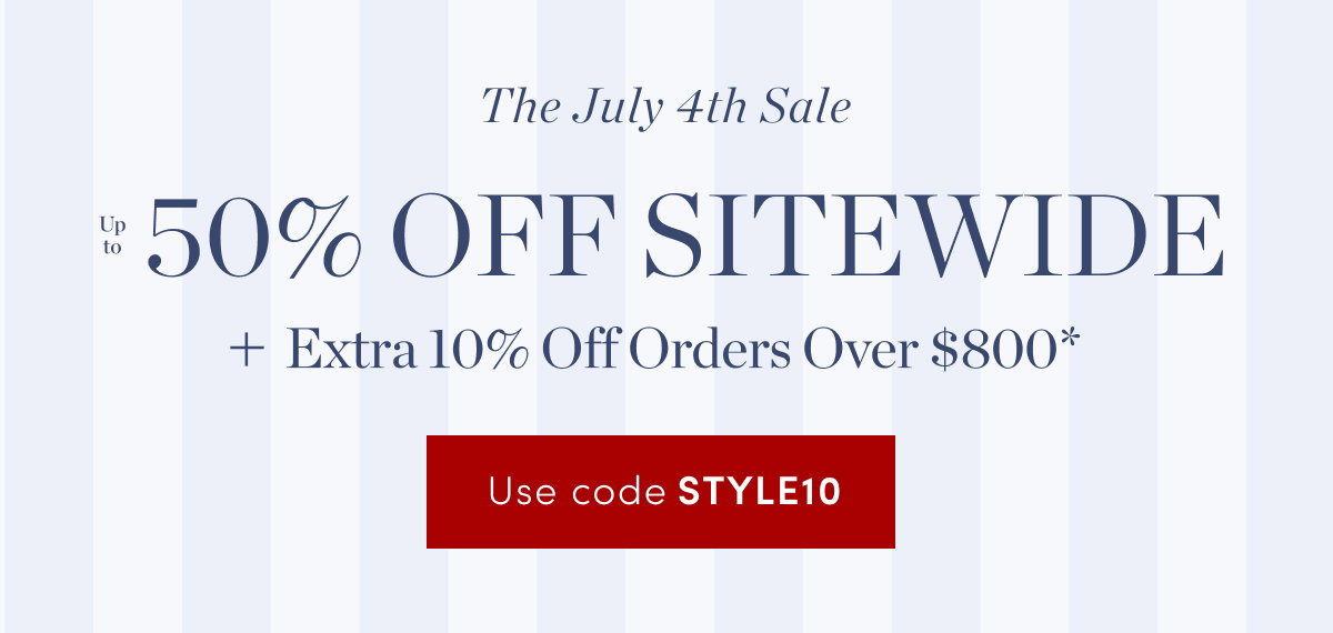 Up to 50% Off Sitewide
