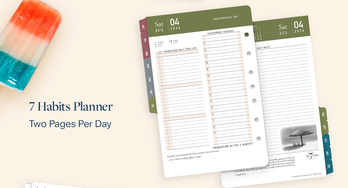 7 Habits Planner - Two Pages Per Day