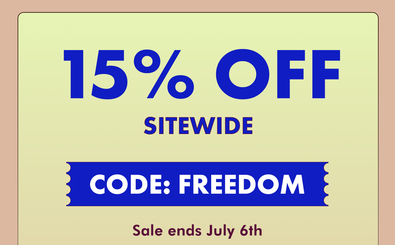 15% Off Sitewide