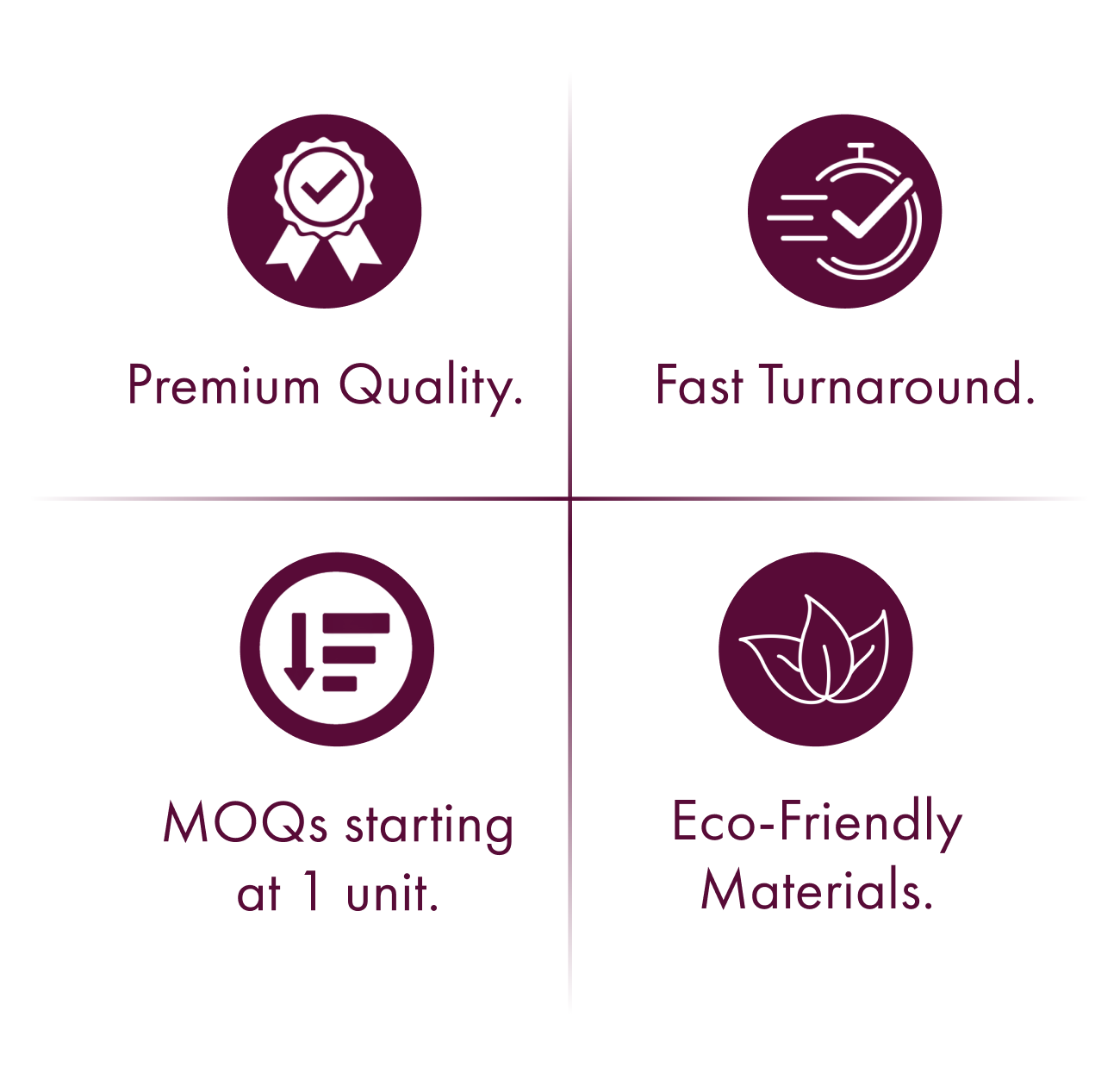 Premium Quality - Fast Turnaround - MOQs Starting At 1 Unit - Eco-Friendly Materials