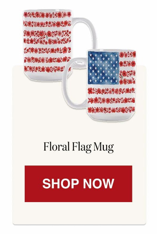 Floral Flag Mug [Click here to Shop Now]
