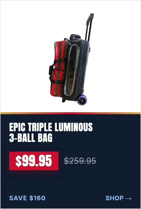 Epic Triple Luminous 3-Ball Bag, sale $99.95, was $259.95, save $160