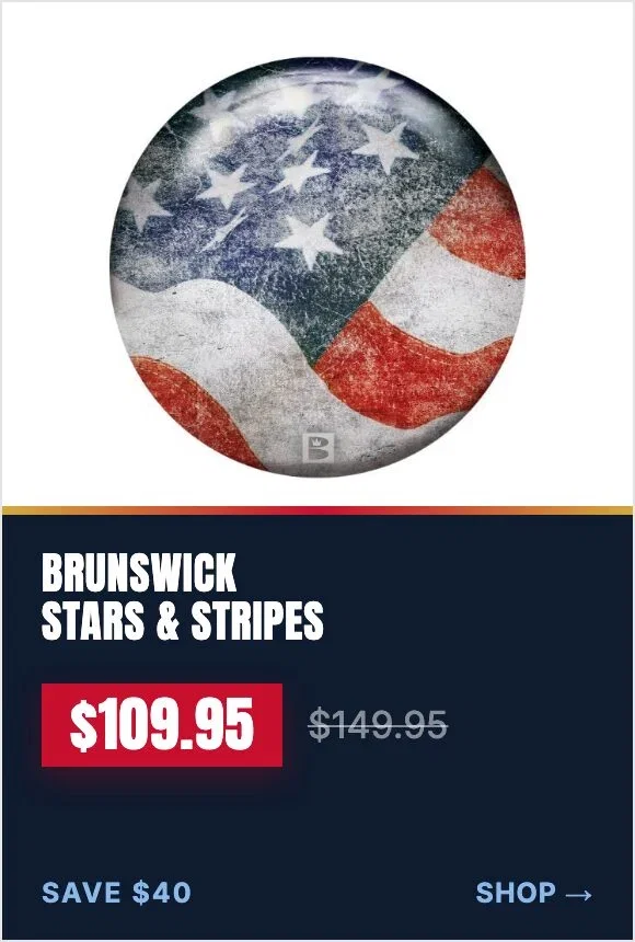 Brunswick Stars and Stripes, sale $109.95, was $149.95, save $40