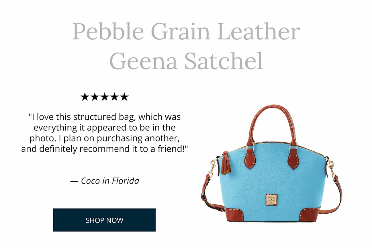 Pebble Grain Geena Satchel
