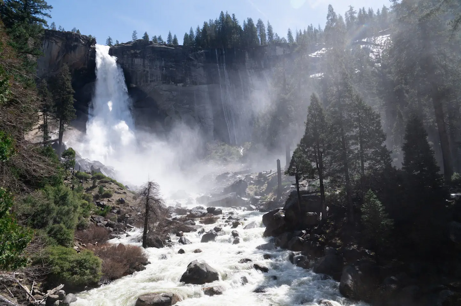 Nevada falls in Yosemite NP