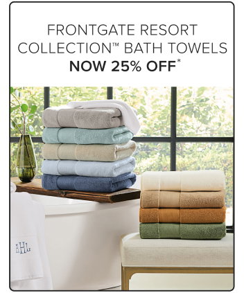 Frontgate Resort Collection Bath Towels Now 25% Off