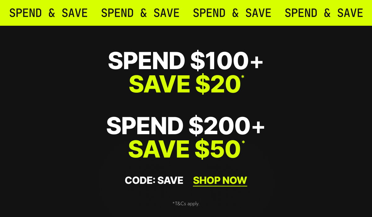 Spend & Save. Shop Now.