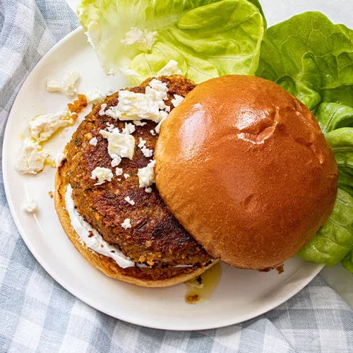 Spiced Chickpea Cashew Burgers