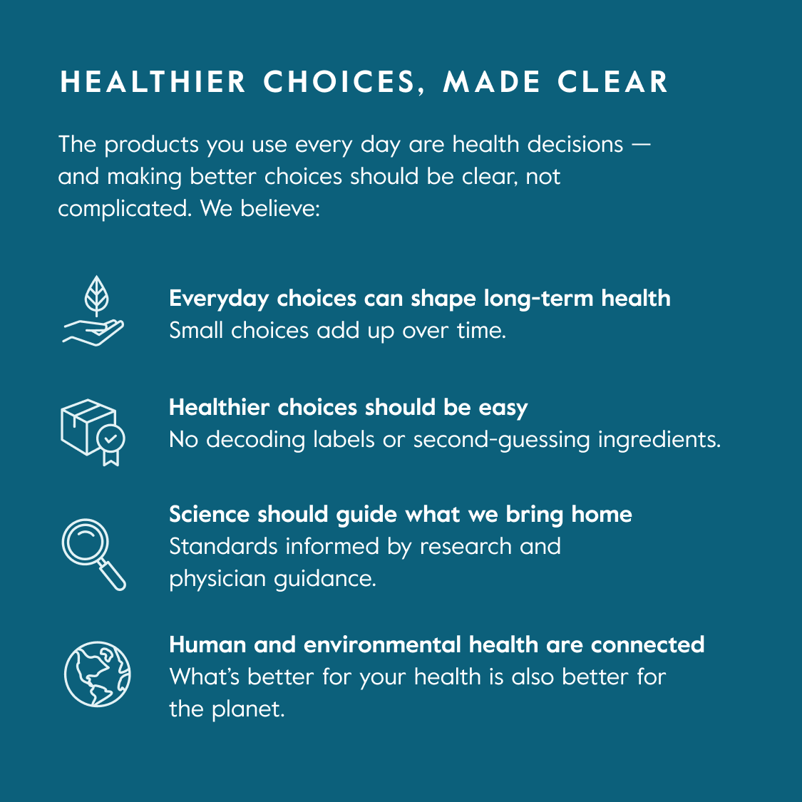 Healthier choices, made clear
