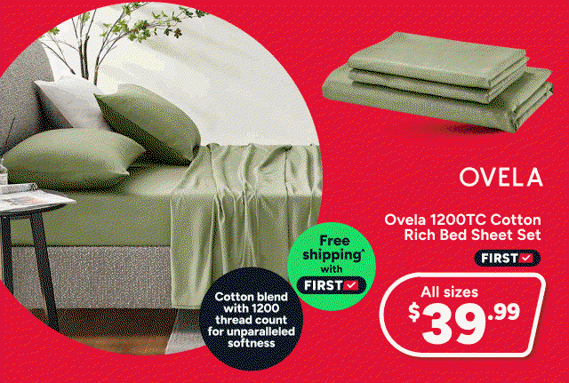 Ovela 1200TC Cotton Rich Bed Sheet Set