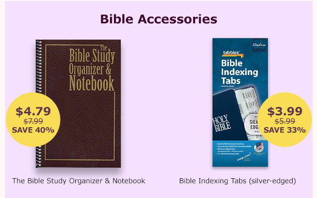 Bible Accessories | The Bible Study Oragnizer and Notebook | Bible Indexing Tabs