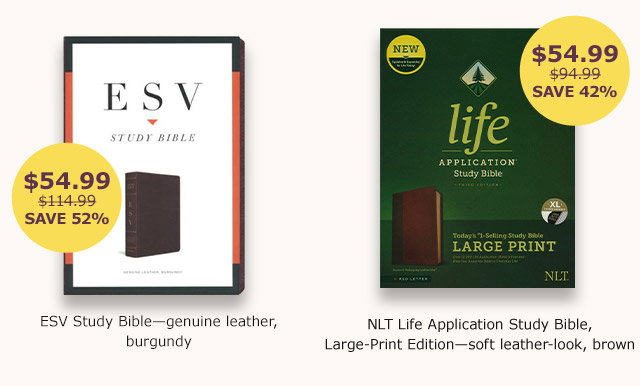 ESV Study Bible | NLT Life Application Study Bible