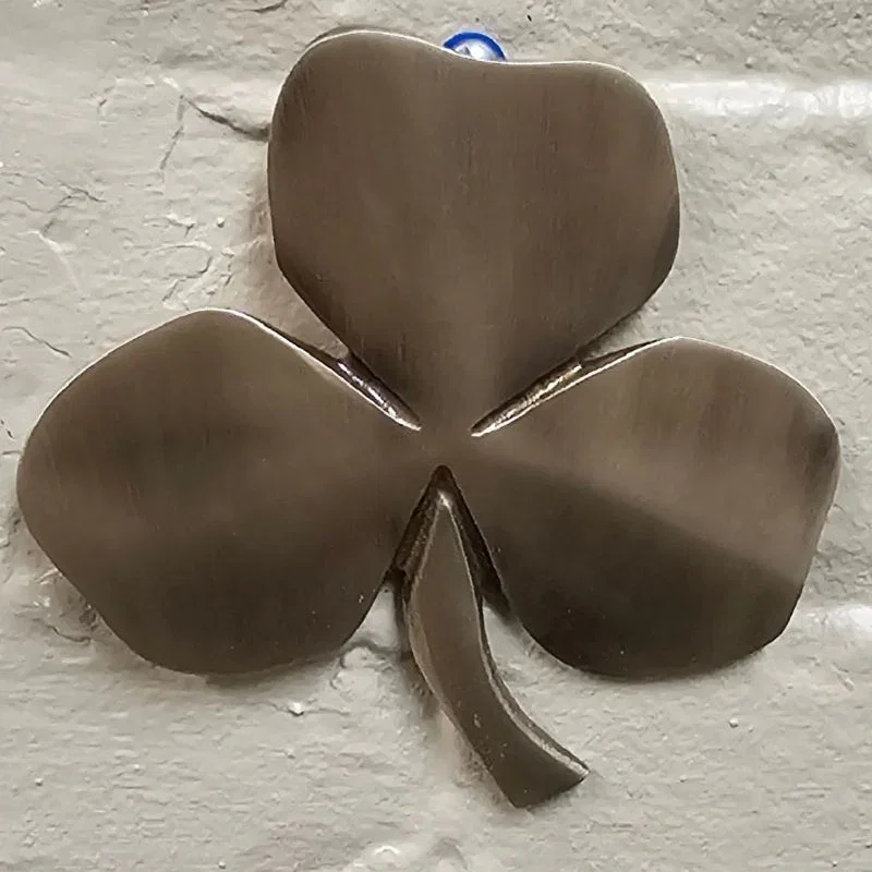 Image of Irish Shamrock Shaped Wall Decor with Blessing