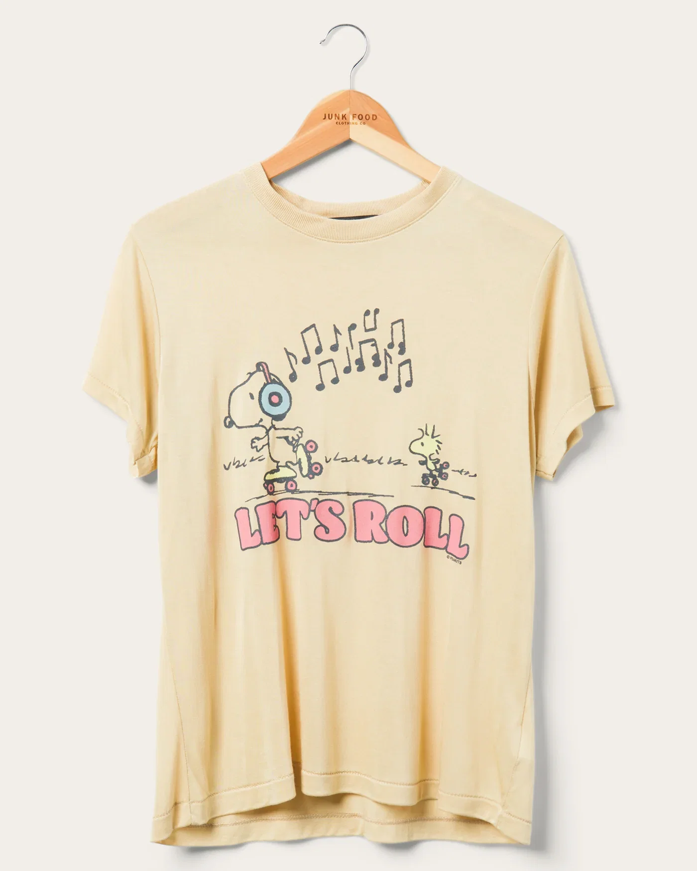 Image of Women's Peanuts Let's Roll Vintage Tissue Tee