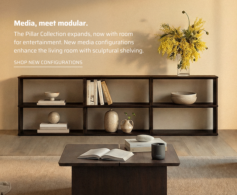 Media, meet modular. Shop new configurations.