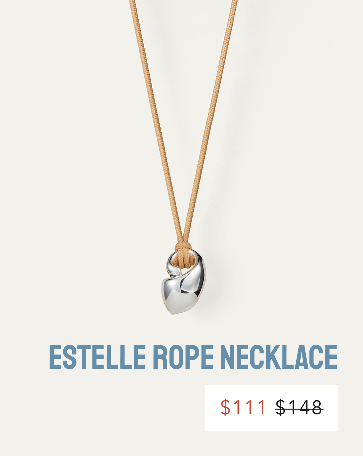 estelle rope necklace summer sale