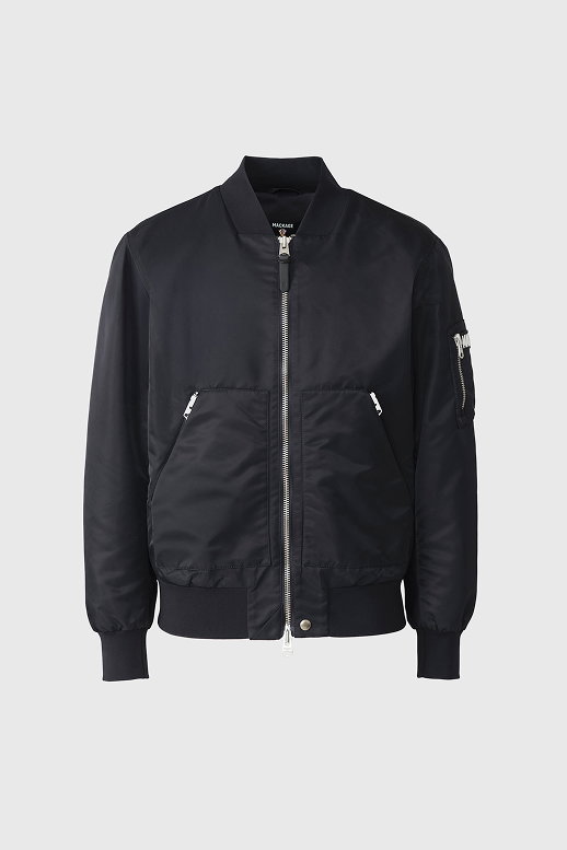 EMILIO-CR Satin Bomber Jacket