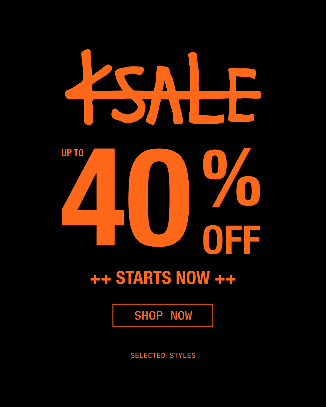 Ksale 40% Shop by Size