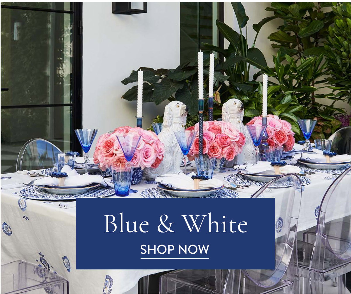 Blue & White Tablescapes