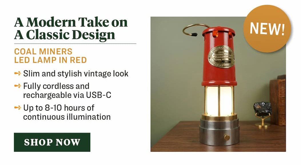 Coal Miner's LED Lamp in Red