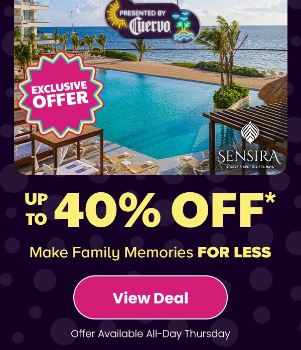 Up to 40% Off* Make Family Memories for Less