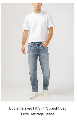 Eddie Relaxed Fit Slim Straight Leg Luxe Heritage Jeans