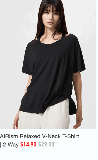 product7women0airism0relaxed0vneck0tshirt