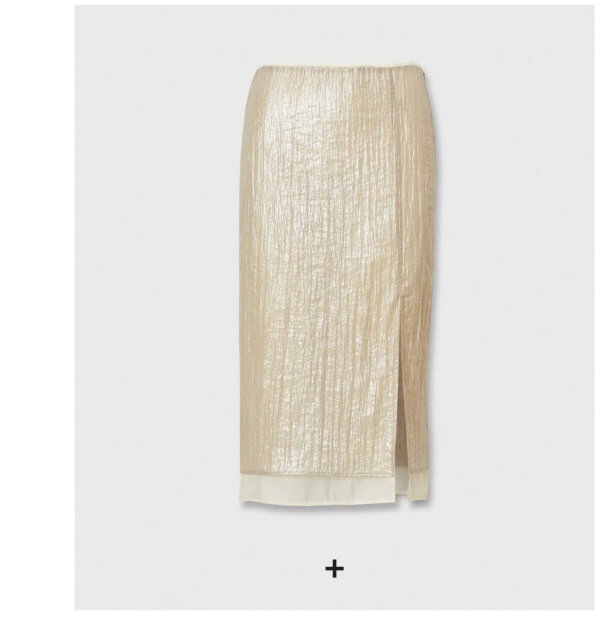 Shop Suki Crinkled Organza Midi Skirt