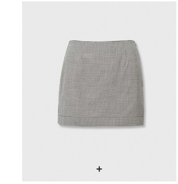 Shop Piper Plaid Wool Mini Skirt