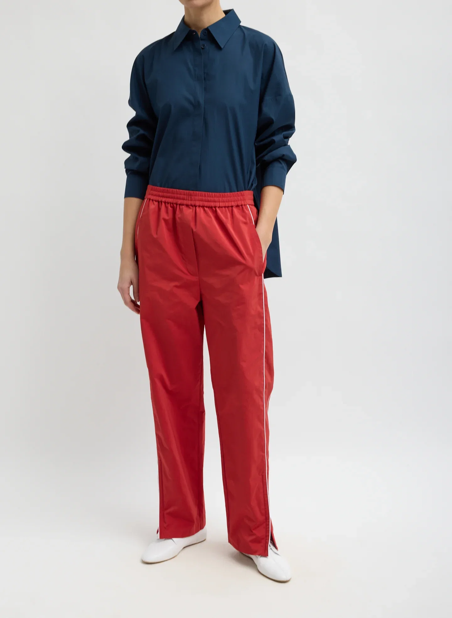 Image of Nylon Piped Jogger
