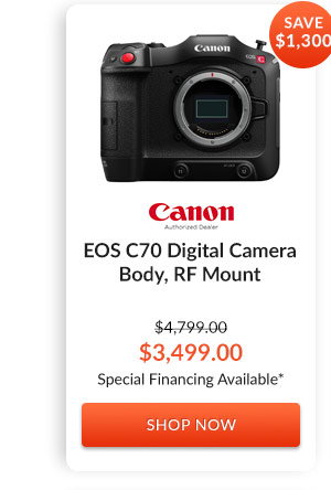 Canon EOS C70 Digital Camera Body, RF Mount