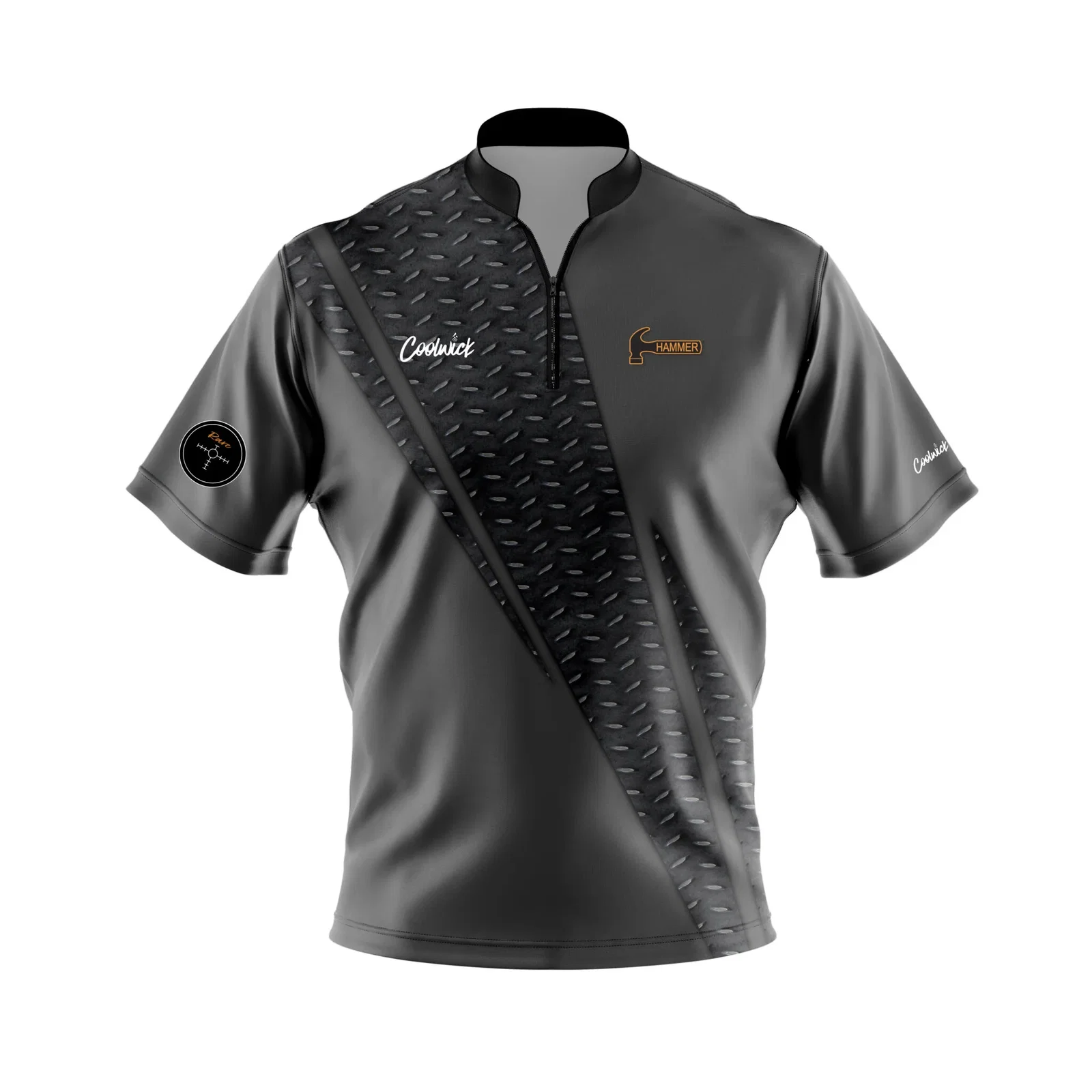Image of Hammer Rare Collection Diamond Chest Black CoolWick Bowling Jersey