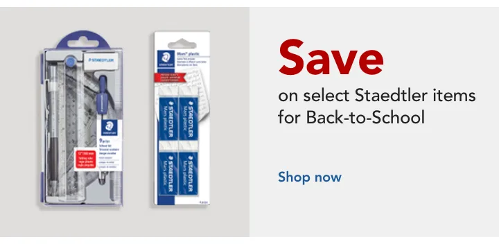 save on select staedtler items   