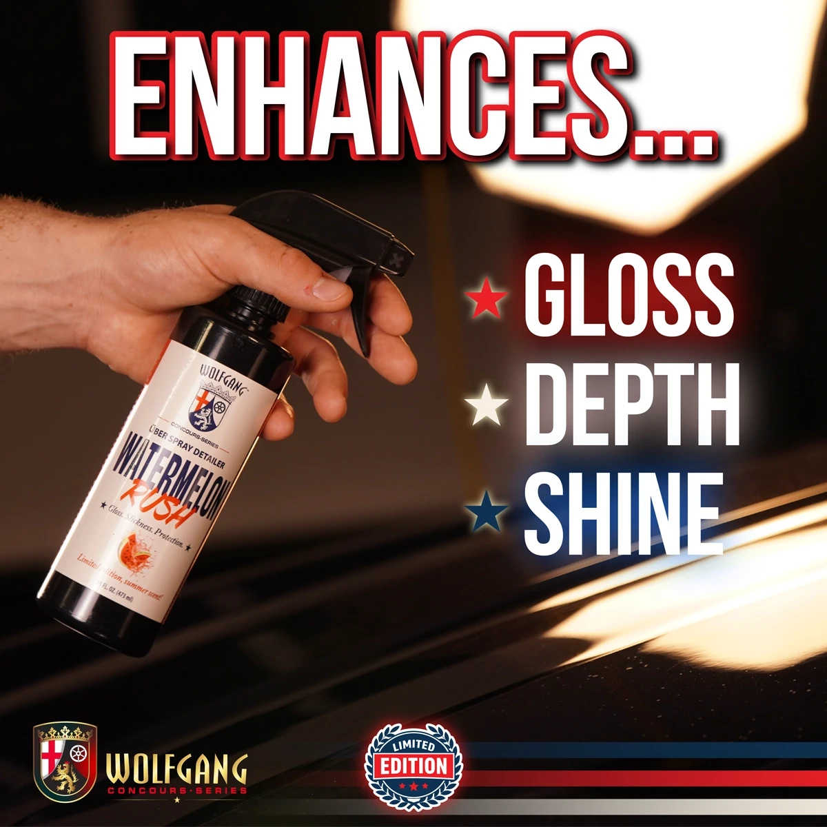 Enhances gloss, depth, and shine!