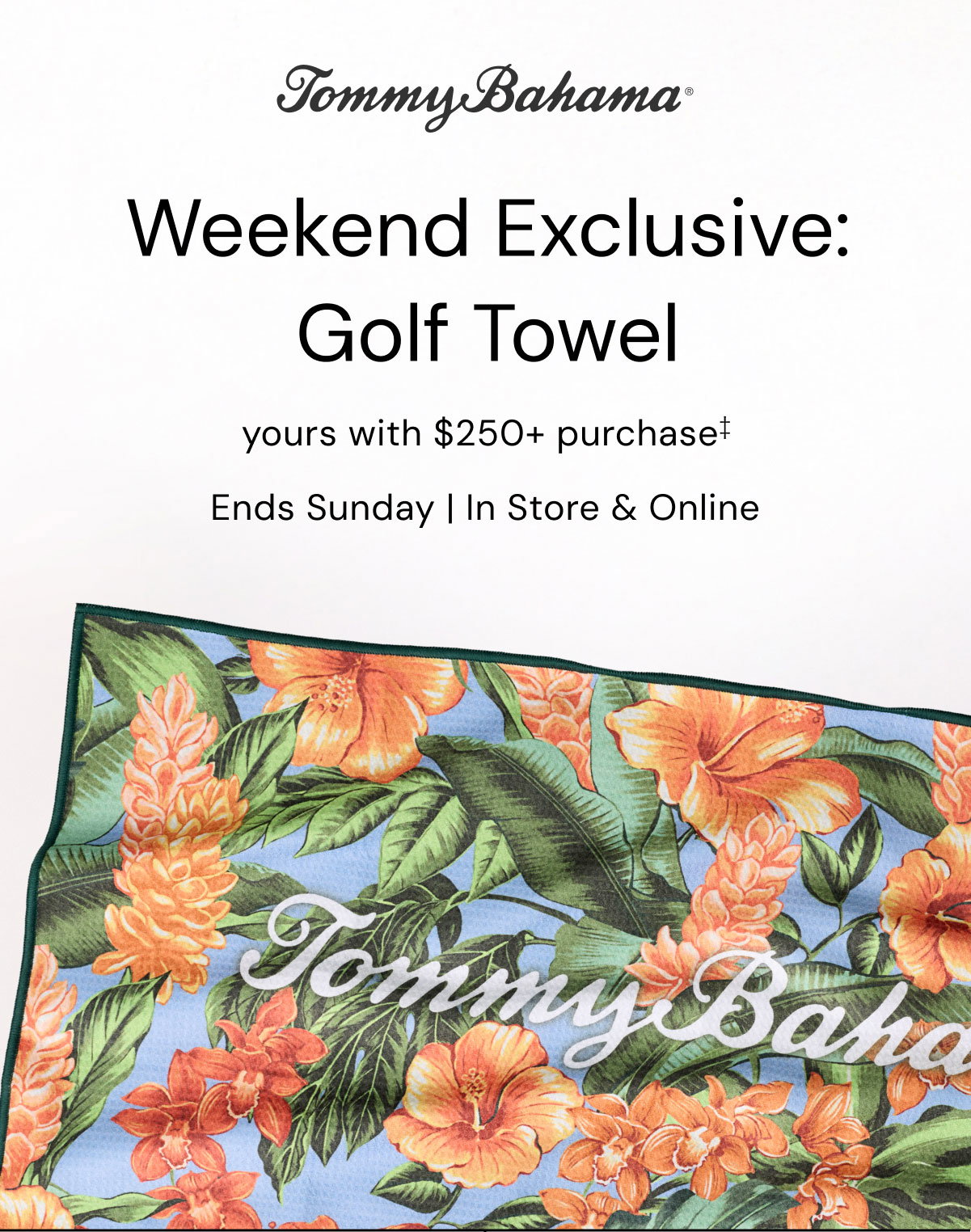 Weekend Exclusive: Golf Towel yours with $250 purchase