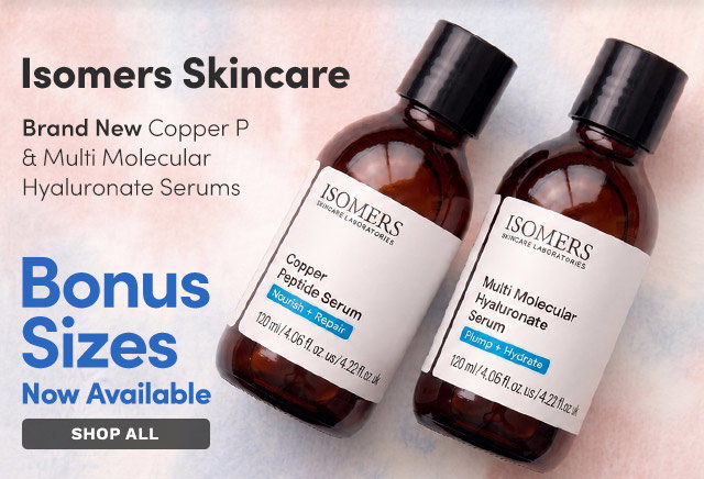 Isomers Skincare | Bonus Sizes Now Available